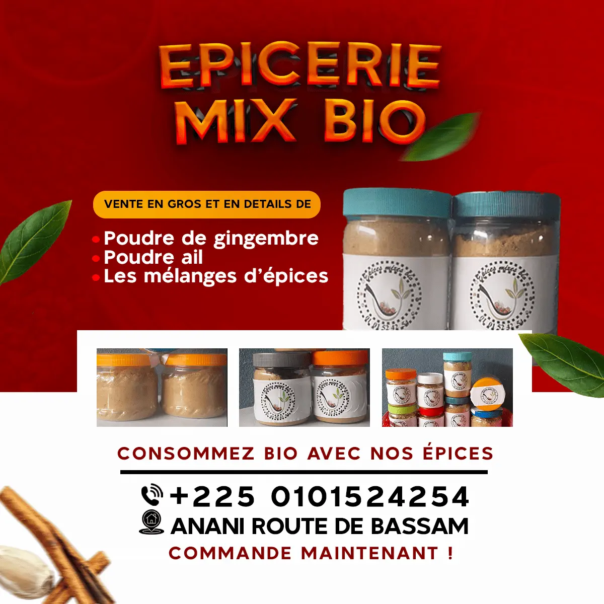 Affiche Épicerie Mix Bio
